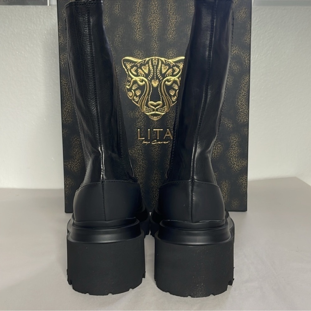 New Lita By Ciara Thrive Chelsea Boot Platform Black Size 40 / US 9 - Picture 3 of 5